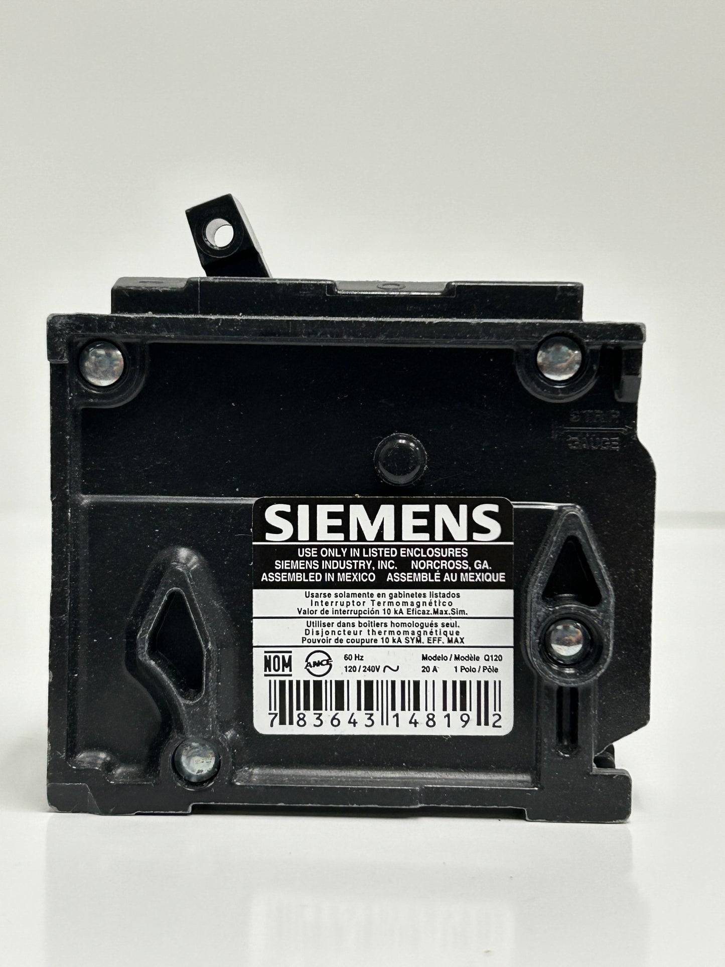 SIEMENS Q120 Circuit Breaker 20Amp 120/240V 60Hz Type QP (12 Pack)