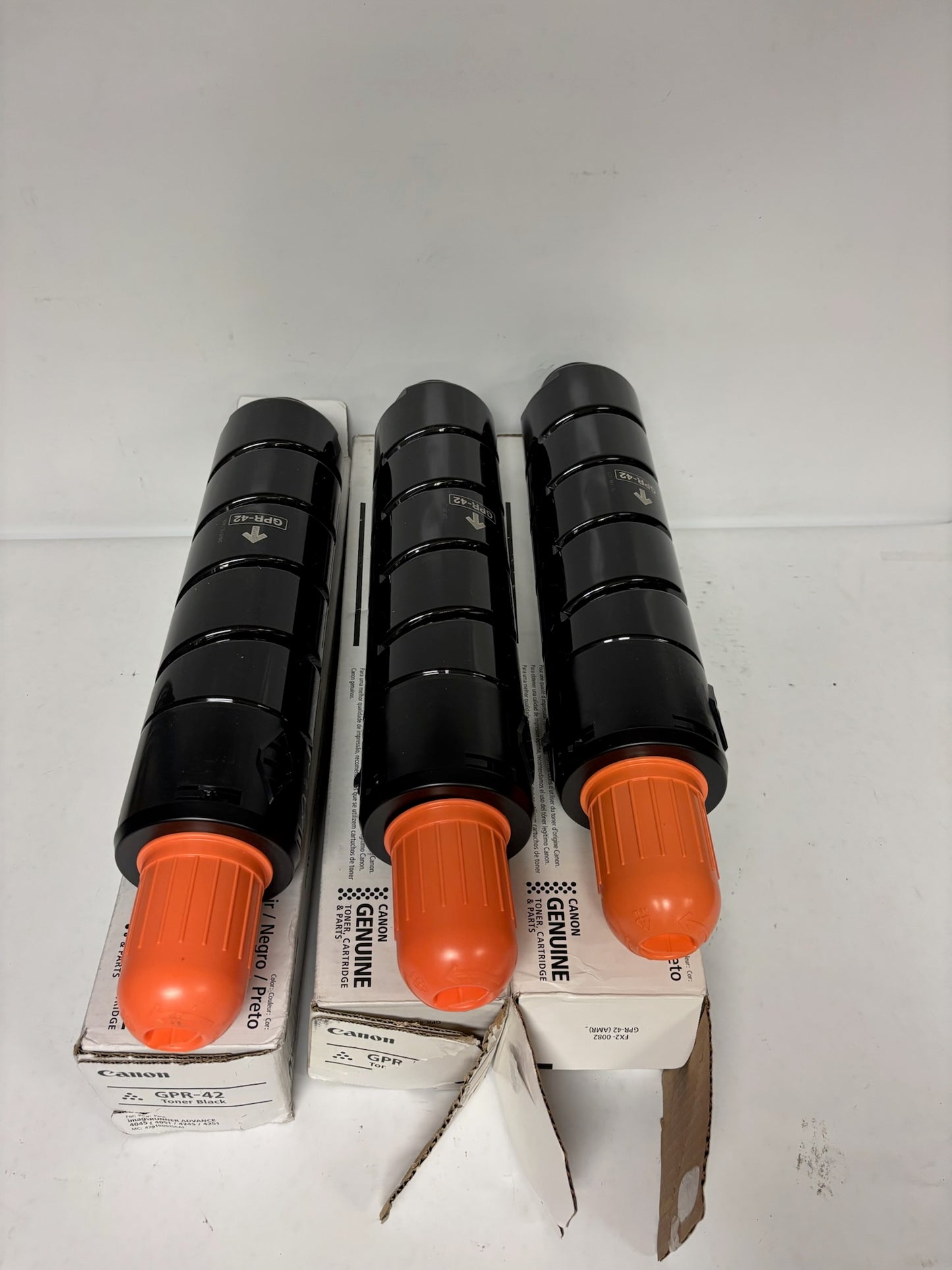 3 Open OEM Canon iR ADVANCE 4045,4051,4245,4251 GPR-42 Black Toners, 4791B003