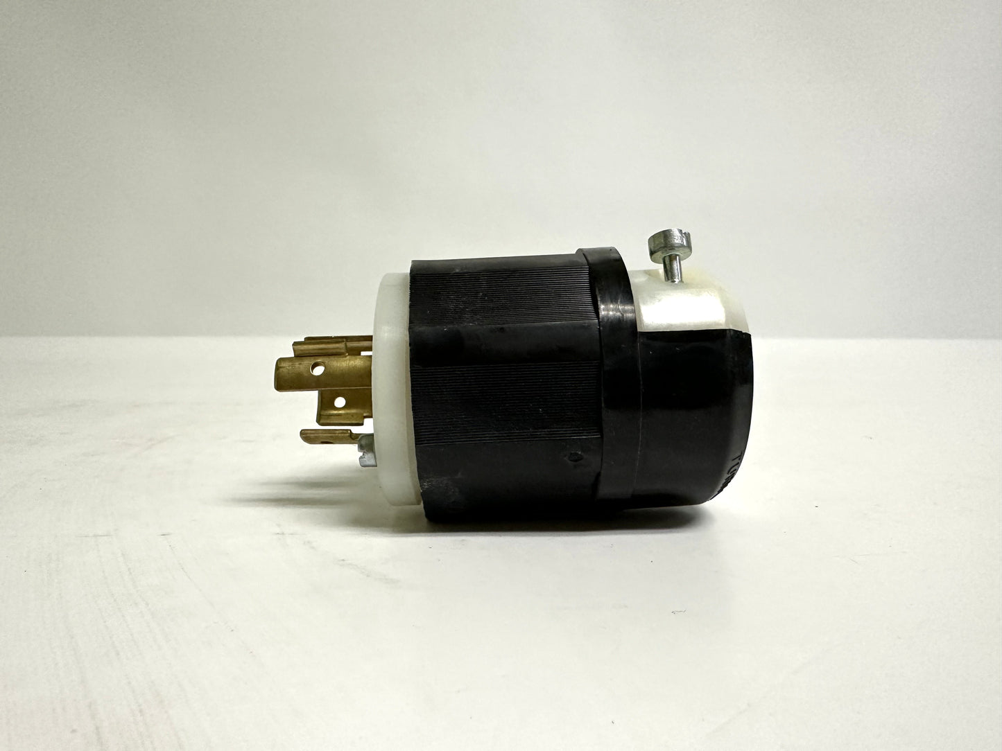 3 PK Leviton (2431)  Locking Plug, L16-20P, 3 Pole, 20A, 4 Wire, Black/White