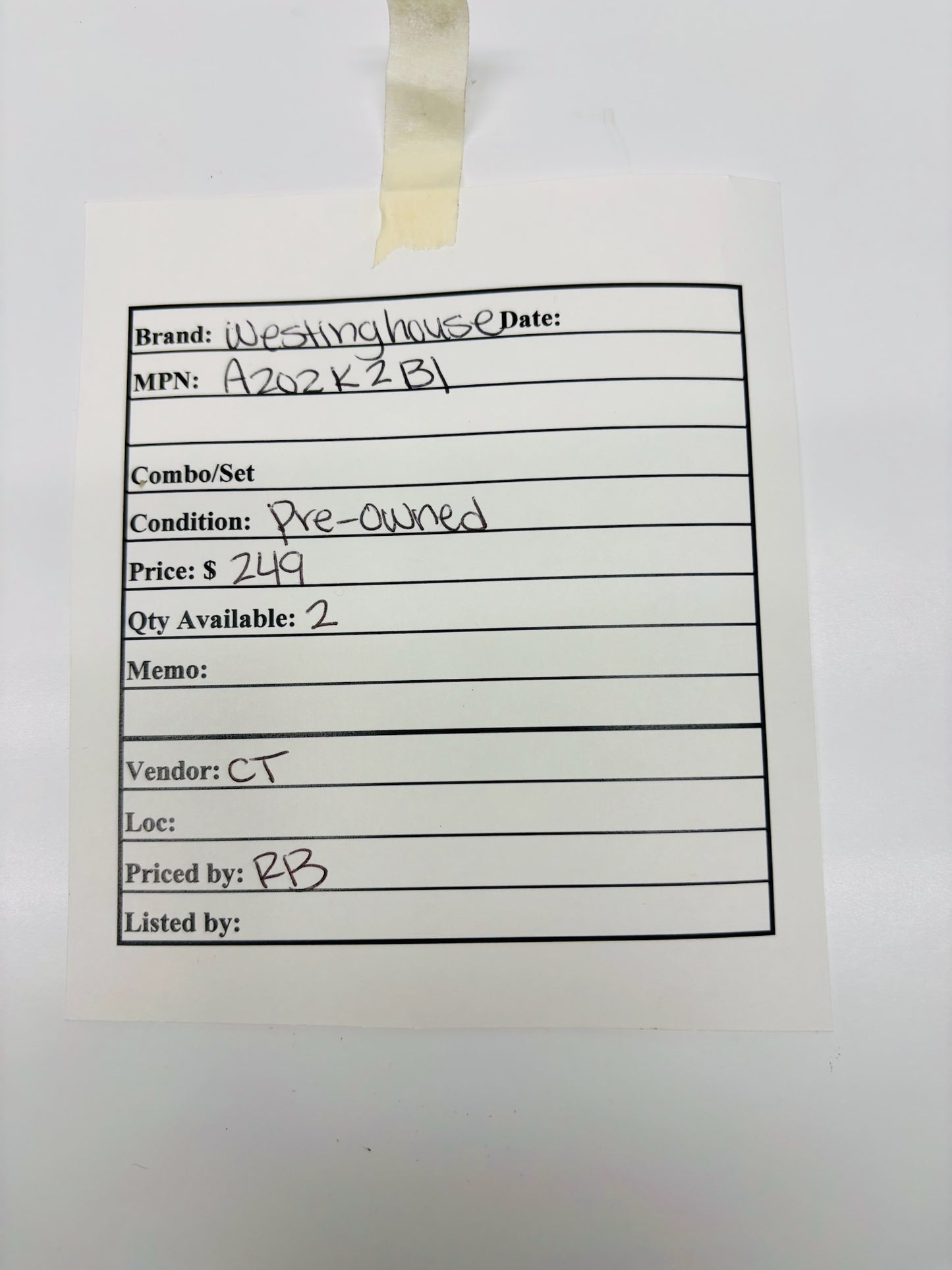 Westinghouse A202K2B1 Industrial Power Contactor