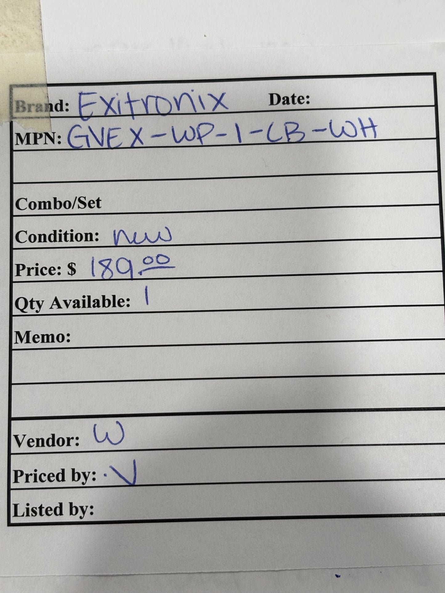 Exitronix GVEX-WP-1-LB-WH – Outdoor LED Exit Sign, Single Face, Green Letters