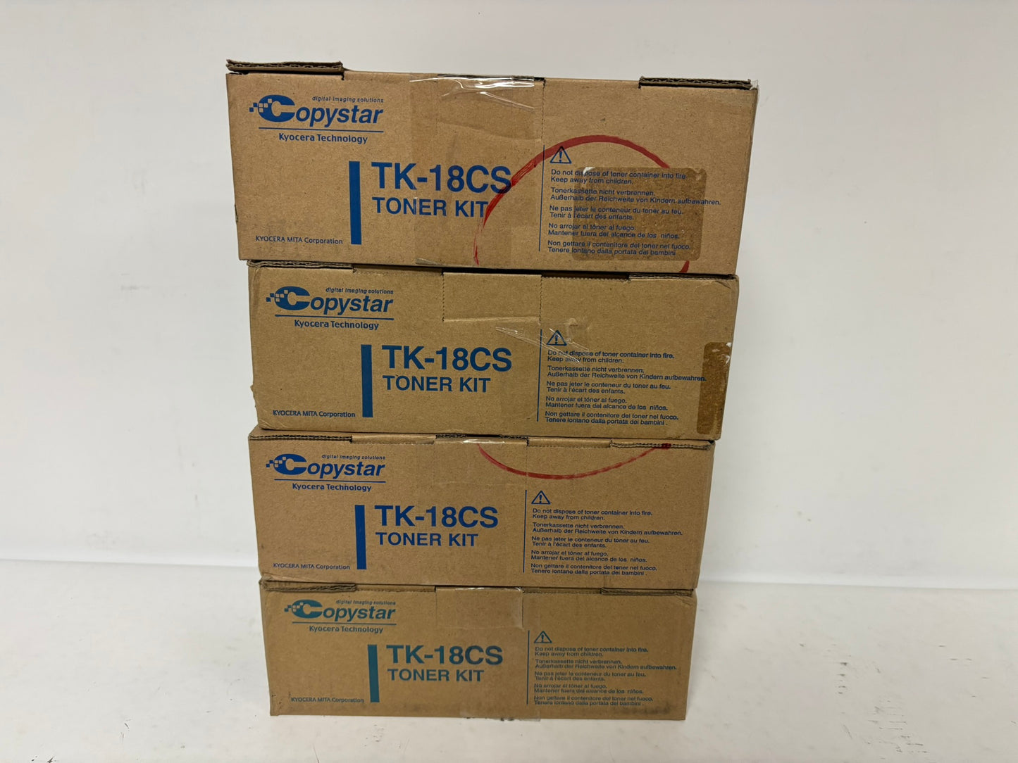 4 OEM Copystar CS1500, CS1815, CS1820 Black Toners TK-18CS (370QB012)