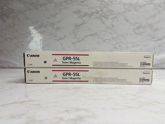 2 Genuine Canon IR C5535,C5540,C5550,C5560 GPR55L, GPR-55L Magenta Toners