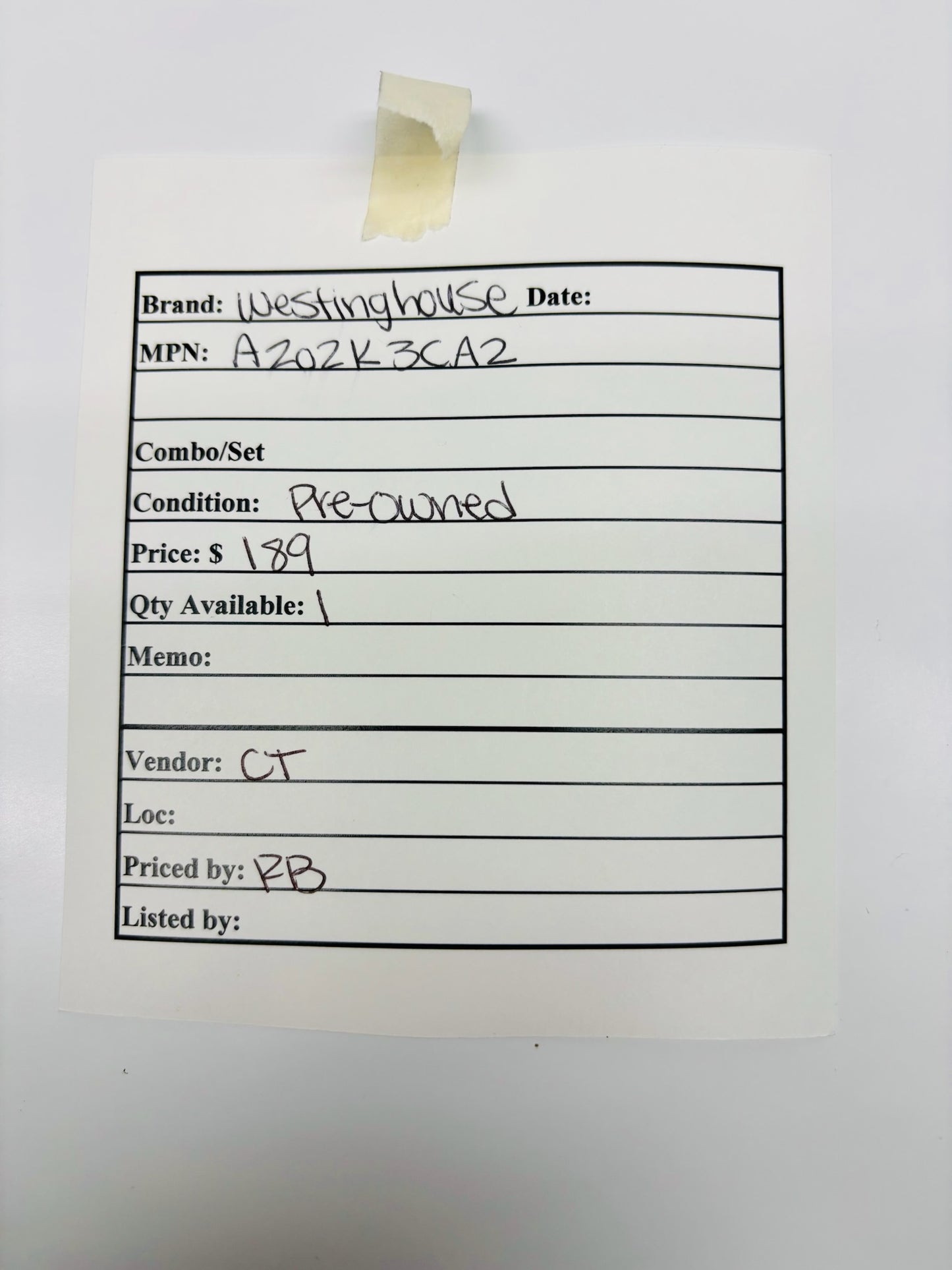 Westinghouse A202K3CAZ Industrial Power Contactor