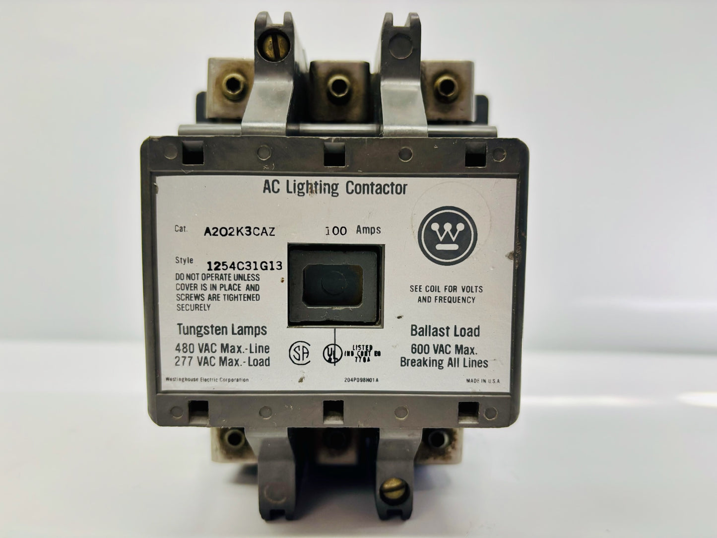 Westinghouse A202K3CAZ Industrial Power Contactor