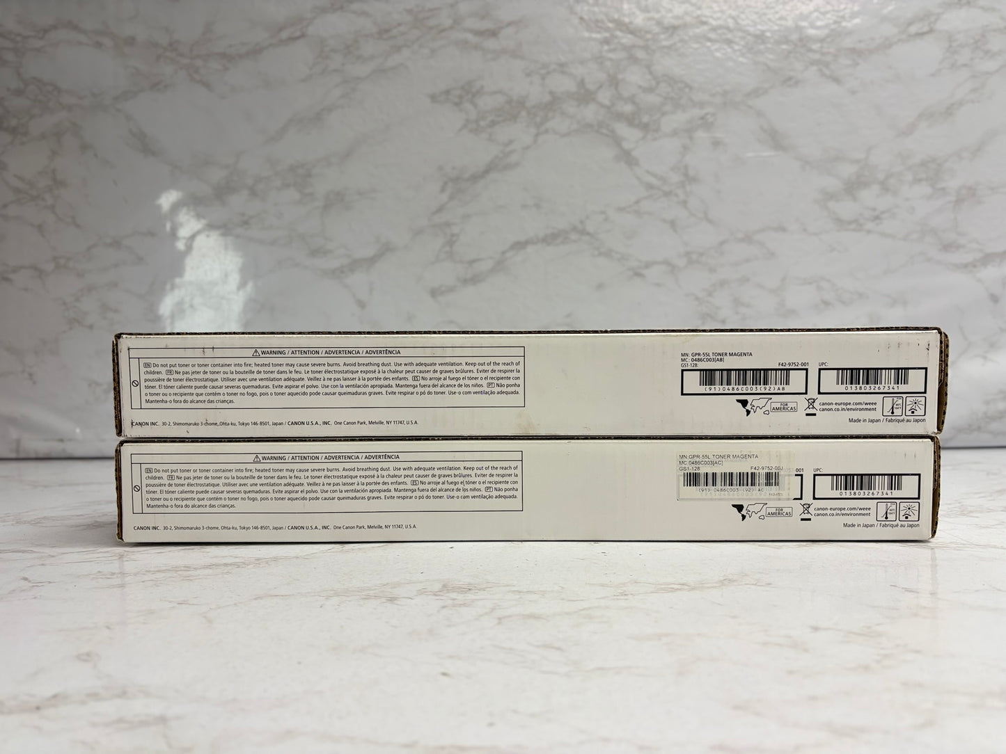 2 Genuine Canon IR C5535,C5540,C5550,C5560 GPR55L, GPR-55L Magenta Toners