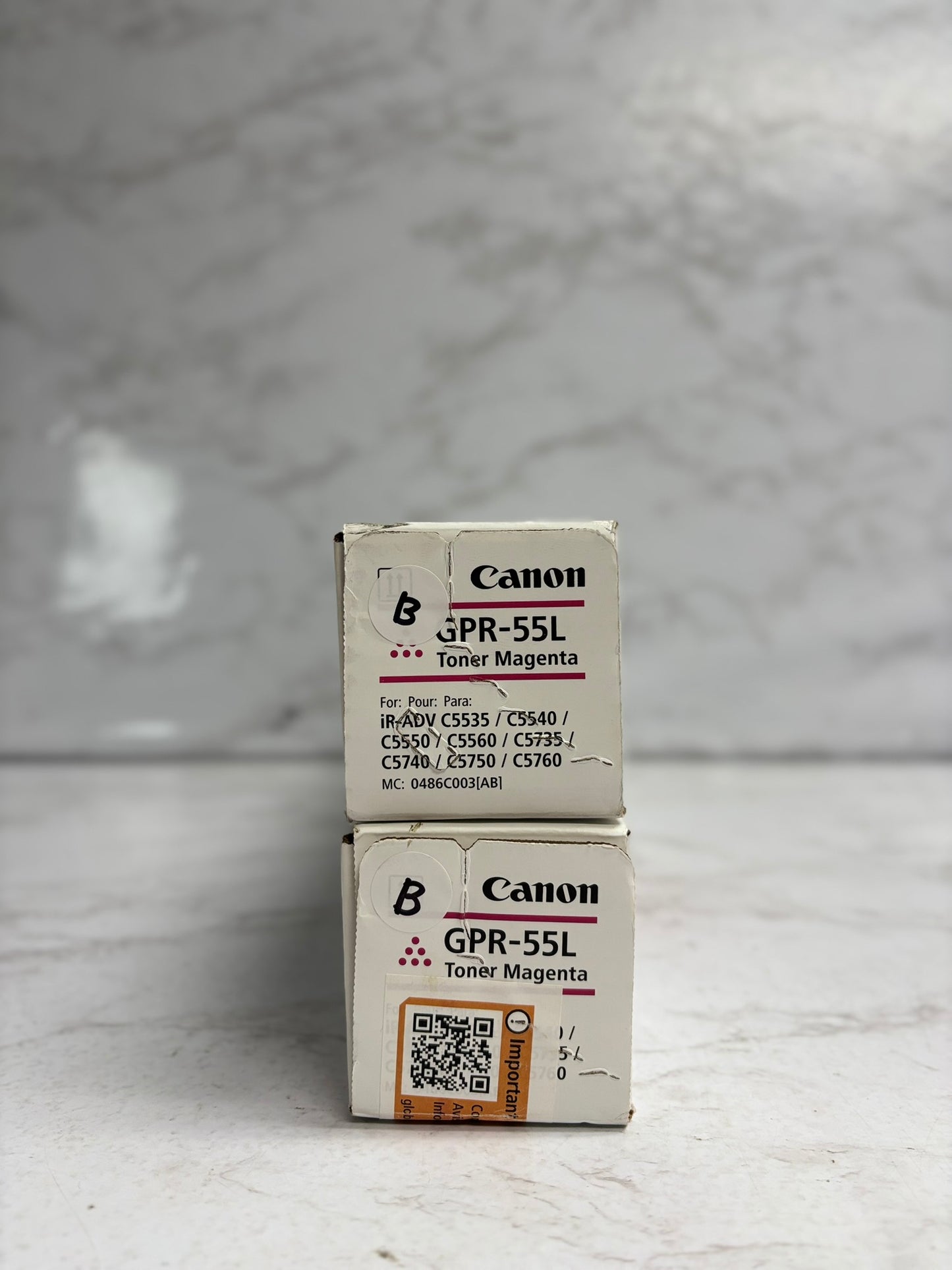 2 Genuine Canon IR C5535,C5540,C5550,C5560 GPR55L, GPR-55L Magenta Toners