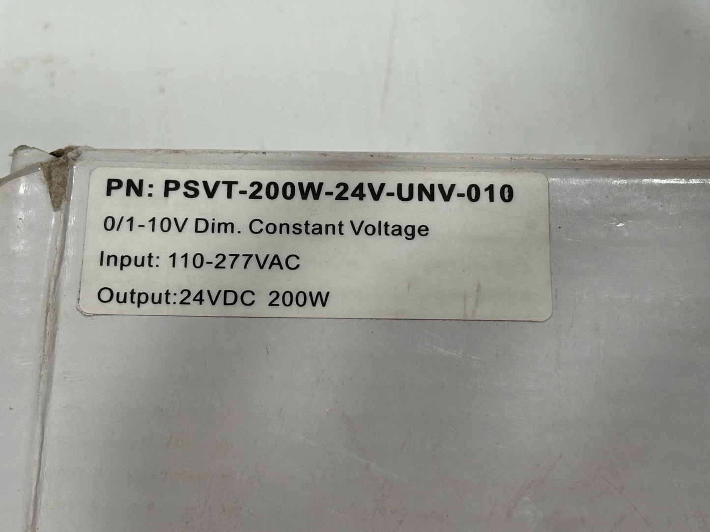 Core Lighting PSVT 200W 24V LED Driver with 0–10V Dimming, IP66 Rated