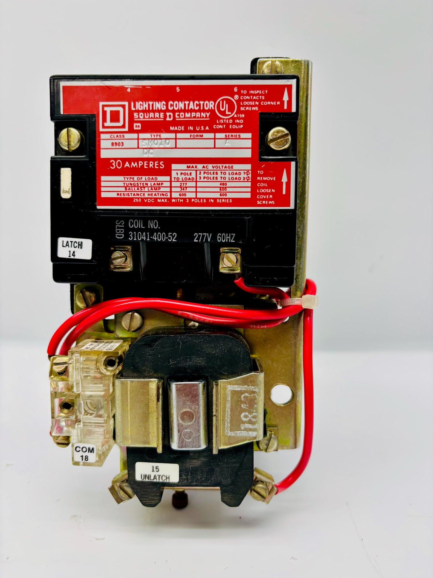 Square D 8903SM010 Lighting Contactor