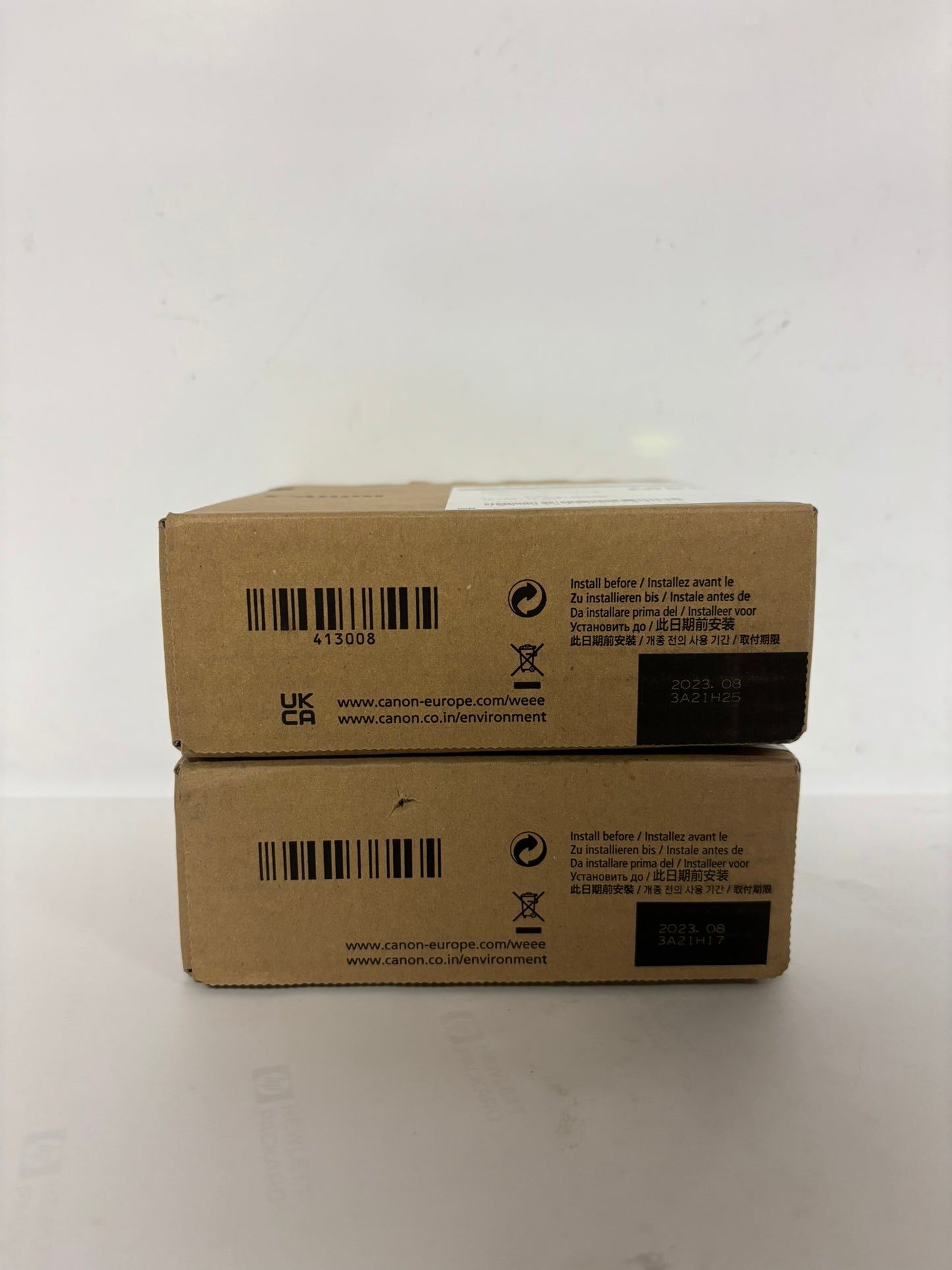 2 New OEM Canon TX2000,TX3000,TX4000 Ink Tanks PFI-110BK, PFI-110MBK (EXP: 2023)