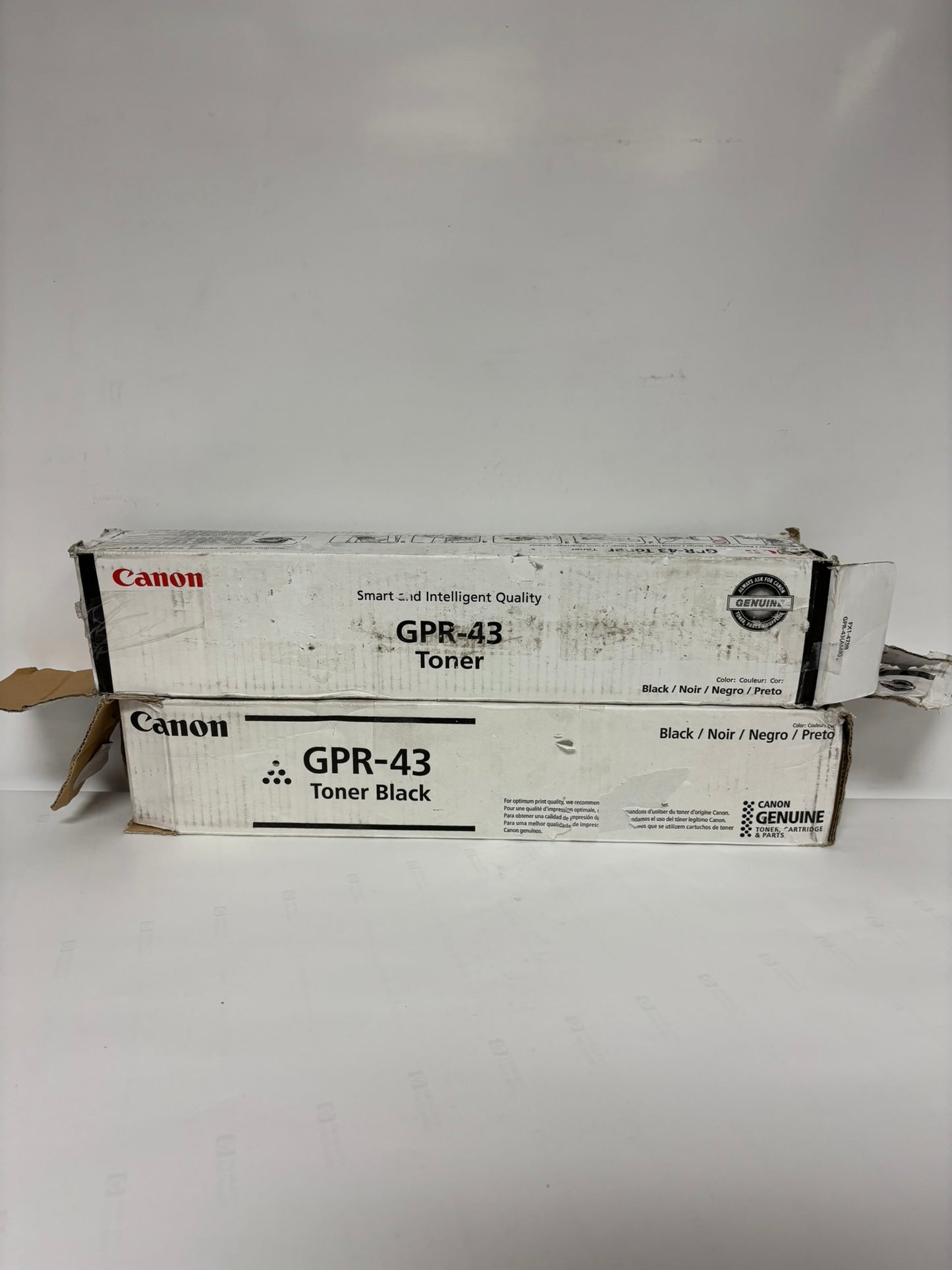 2 Open Genuine Canon iRA 4025, 4035, 4225, 4235 Black Toners GPR-43, 4792B003