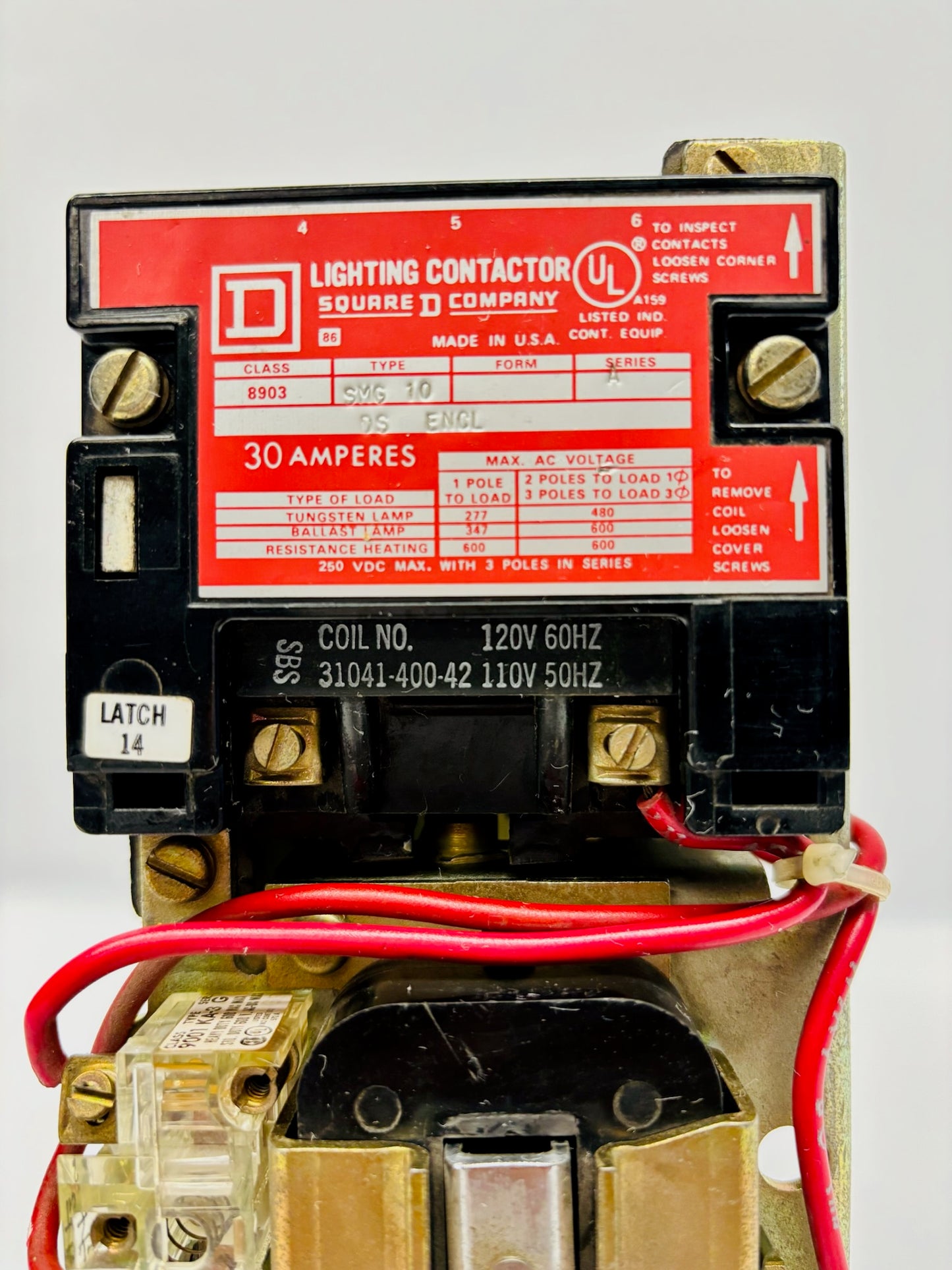 Square D 8903SMG10 Lighting Contactor