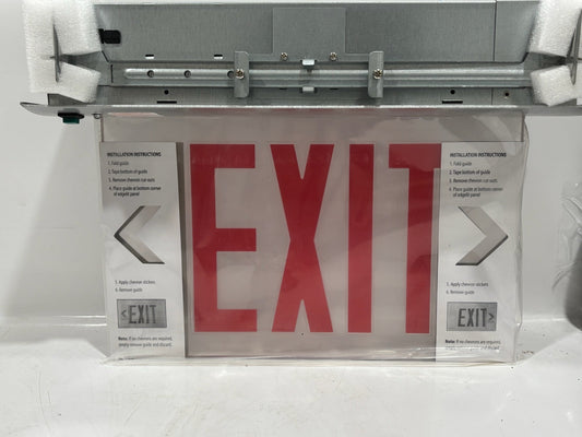 Lithonia EDGR1 R M4 – 1-Face Recessed Edge-Lit LED Exit Sign