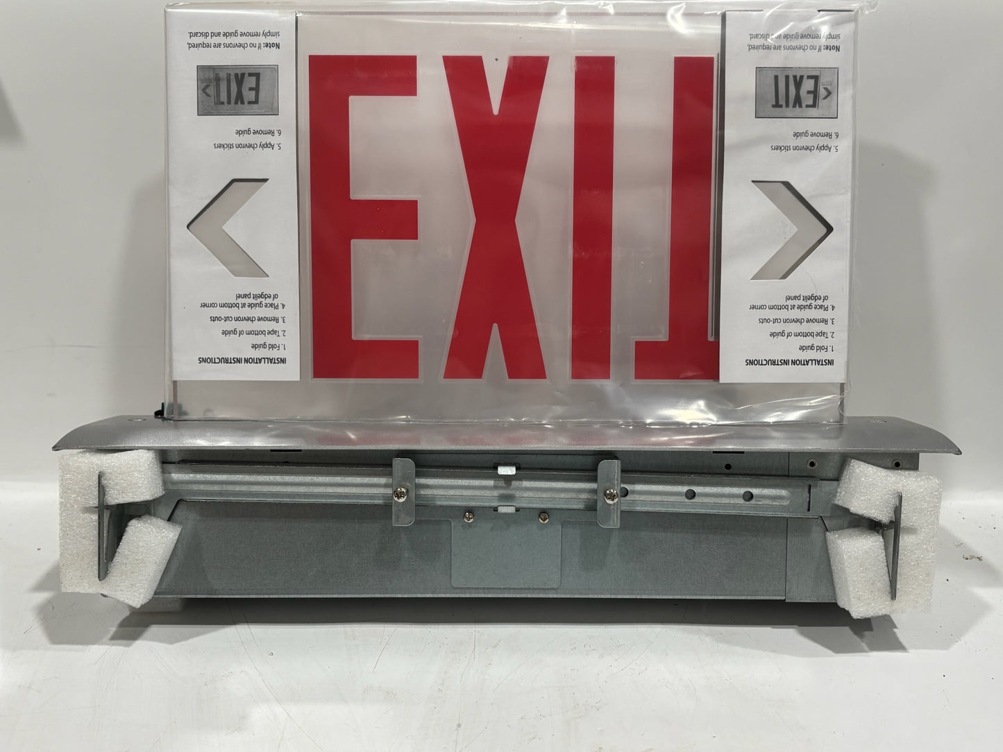 Lithonia EDGR1 R M4 – 1-Face Recessed Edge-Lit LED Exit Sign