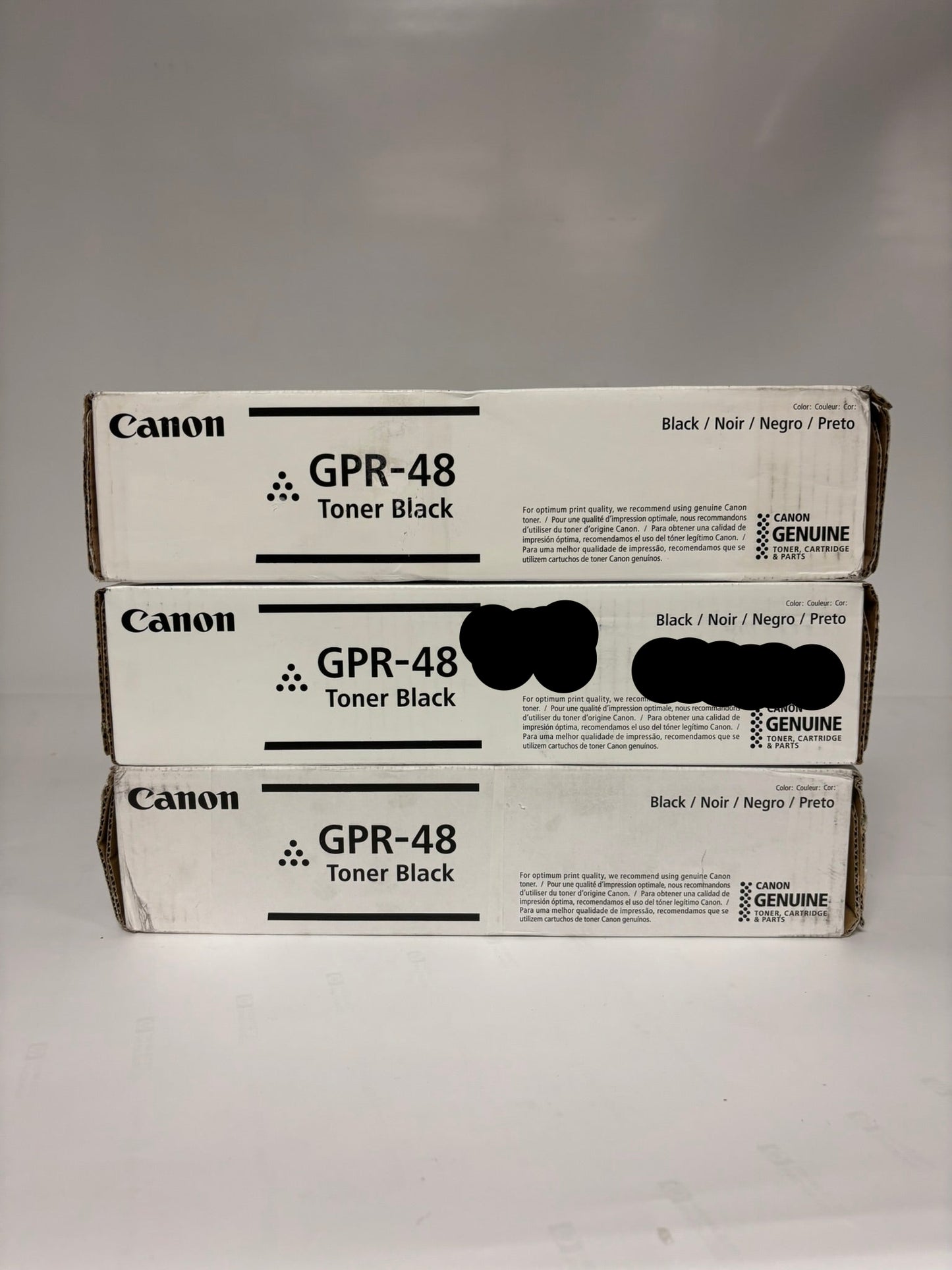 3 New Genuine Canon iRA 400iF, 500iF Black Toner Cartridges GPR-48 2788B003[AB]