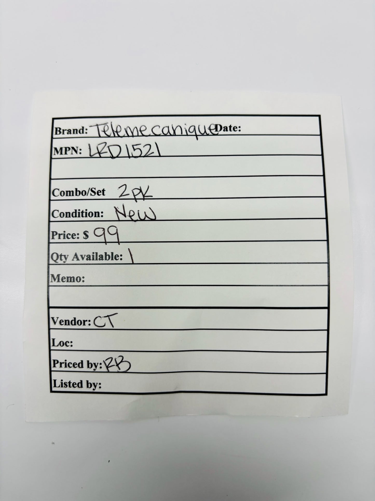 2 Pk Telemecanique LRD1521 Thermal Overload Relay 12–18 A