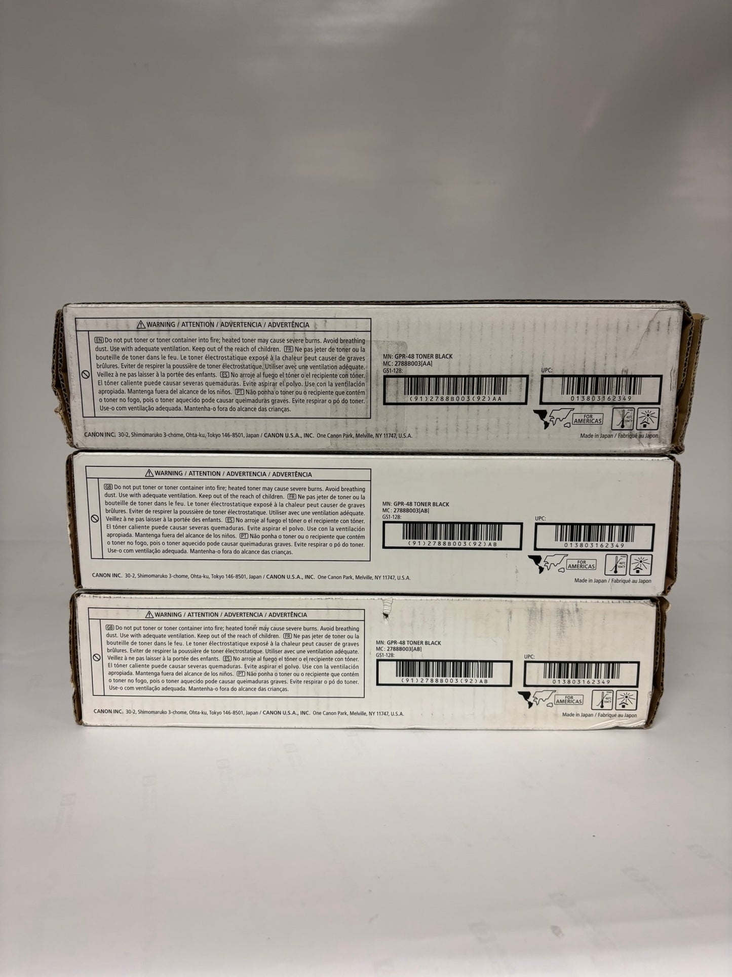 3 New Genuine Canon iRA 400iF, 500iF Black Toner Cartridges GPR-48 2788B003[AB]