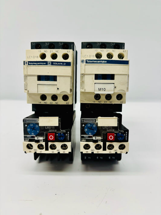 2 Pk Telemecanique LRD1521 Thermal Overload Relay 12–18 A