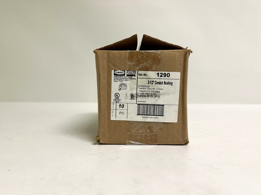 10PK Raco (1290) 2 1/2" Conduit Bushing w/ Ground Lug, Insulated Throat, C Rated