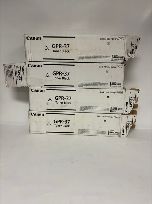 4 Open OEM Canon iRA 8085, 8095, 8505, 8285 Black Toners GPR-37, 3764B003AA
