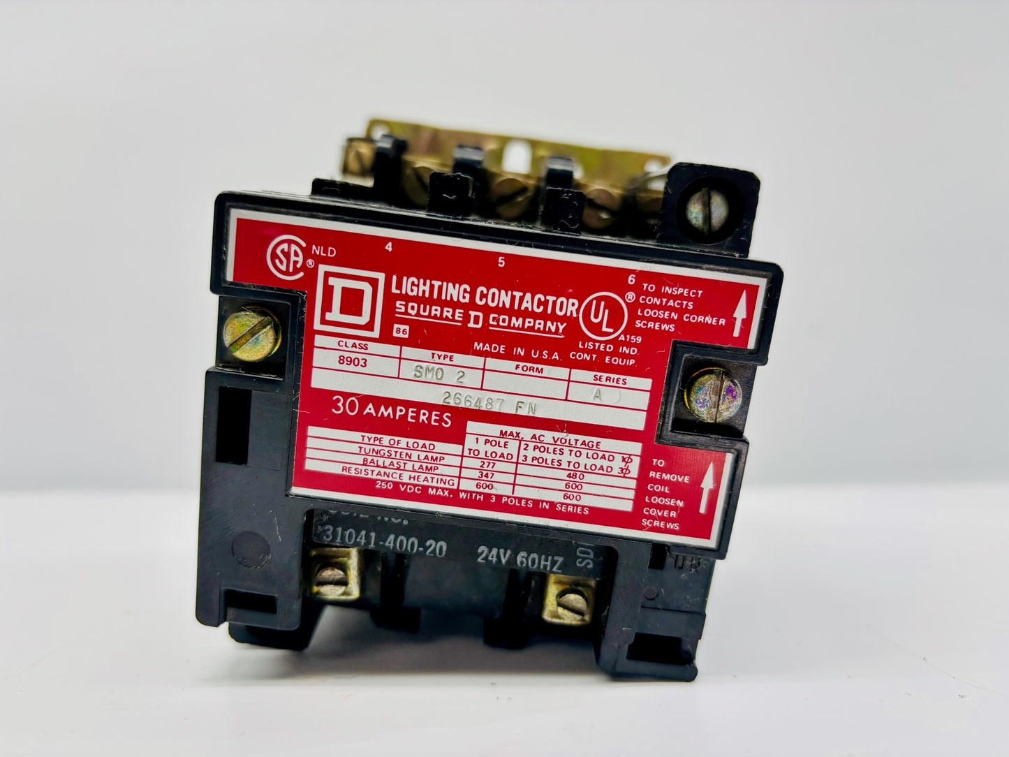 Square D 8903SM02 Motor Starter Relay / Contactor