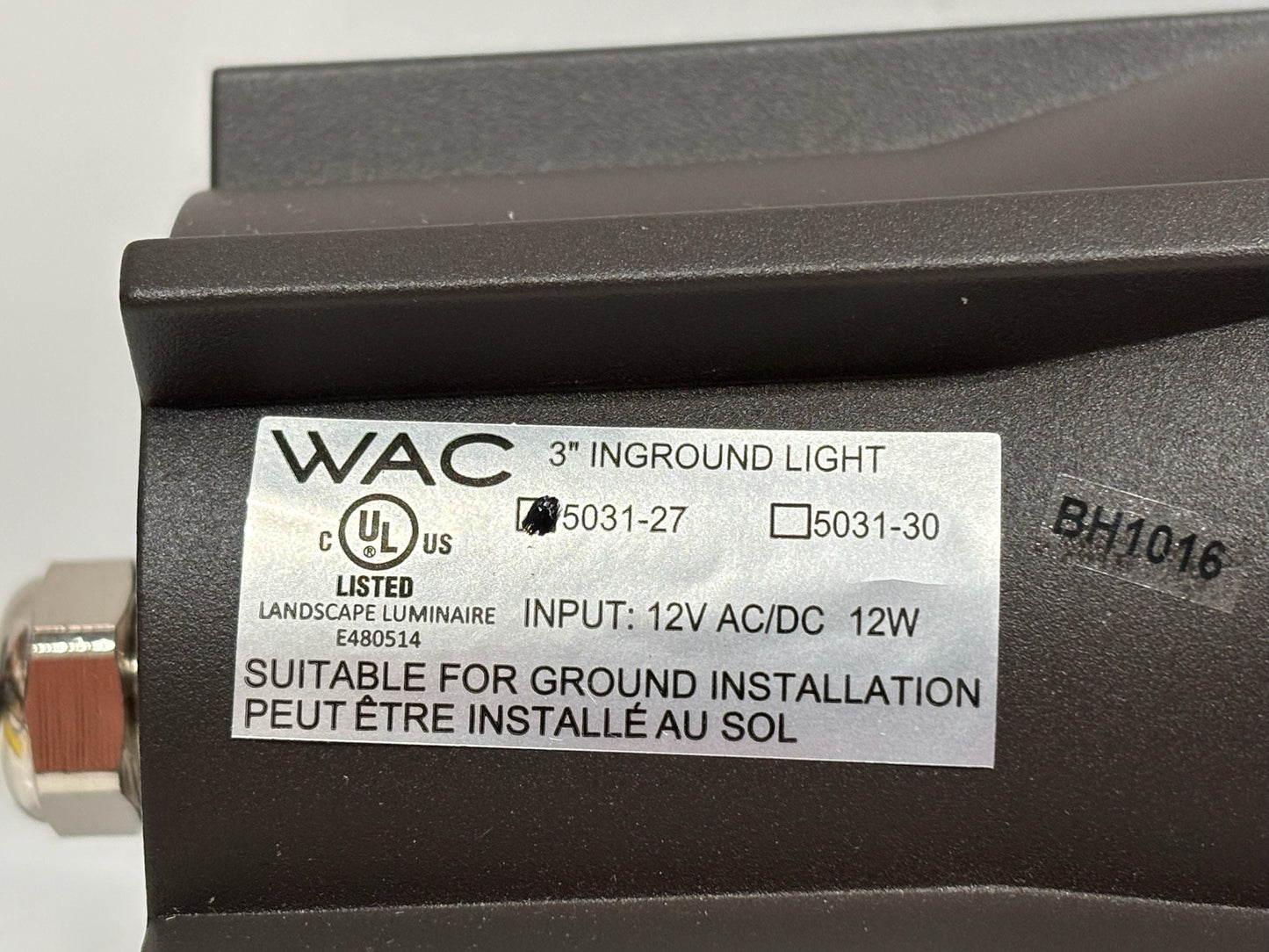 WAC Lighting 5031-27BZ 3" Bronze Inground Adjustable Beam LED Well Light