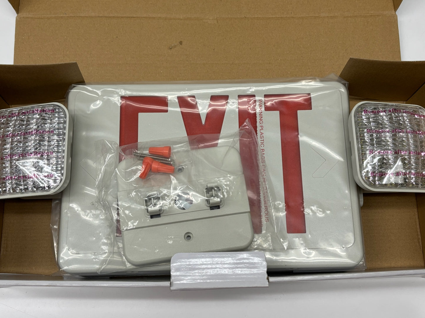 Elite ELX-LED-703 LED Exit & Emergency Light Combo with Battery Backup