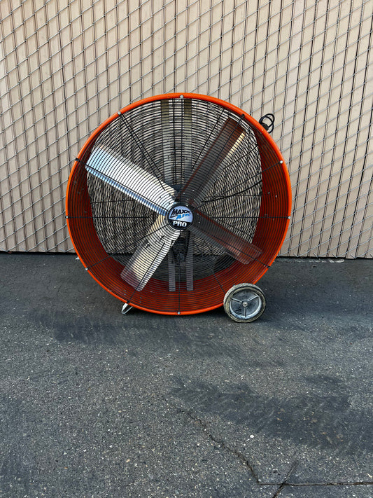 Max Air Pro Industrial Warehouse 42 In. 2-Speed Belt Drive Drum Fan