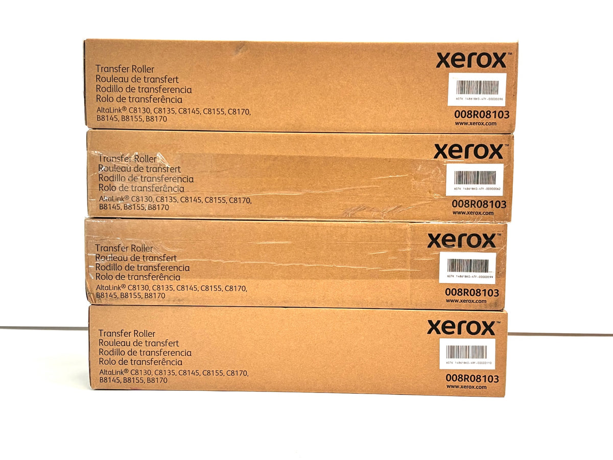 4 Genuine Xerox AltaLink C8130, C8170 2nd Bias Transfer Roller 008R08103.