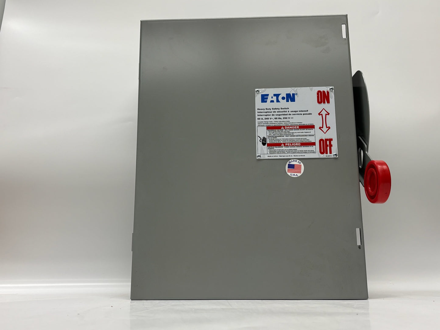 Eaton DH422FGK 60 A 4‑Pole Fusible Heavy-Duty Safety Switch (240 VAC, NEMA 1)