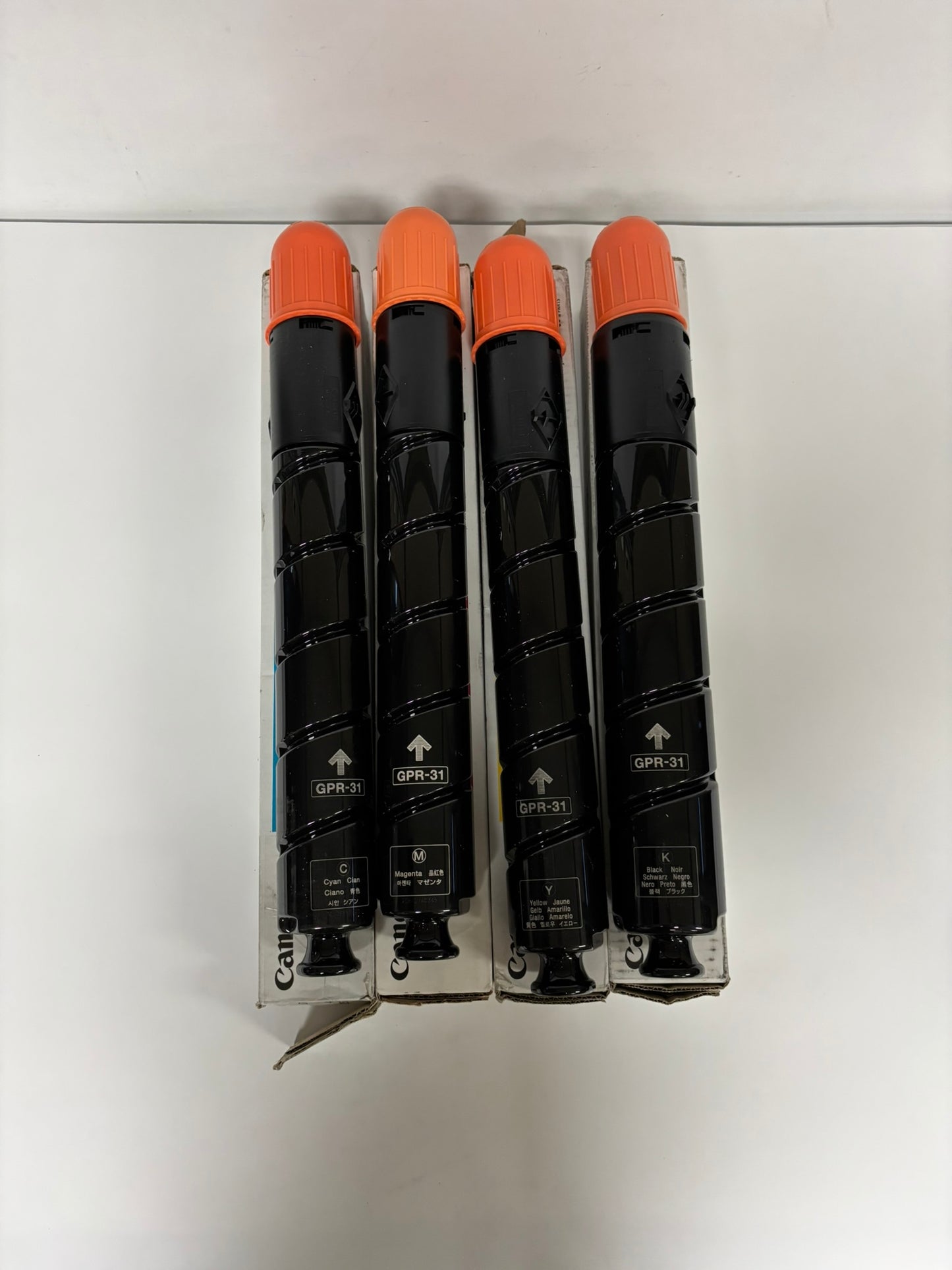 4 Open OEM Genuine Canon iR ADV C5030,C5035,C5235,C5240 GPR-31 CMYK Toners