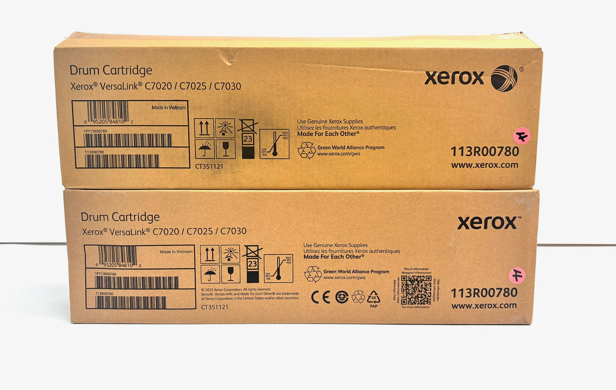 2 Open Sealed OEM Xerox VersaLink C7020, C7025 Drum Cartridge 113R00780