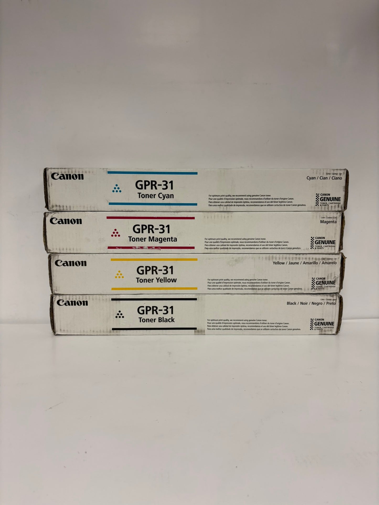 4 New Genuine Canon iR ADV C5030,C5035,C5235,C5240 GPR-31 CMYK Toners