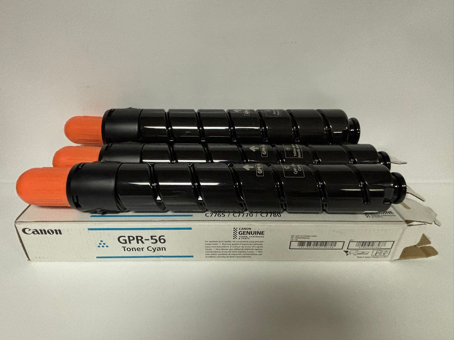 3 Open Genuine Canon IRA C7565,C7570,C7580,C7765,C7770 GPR-56 CYK Toners