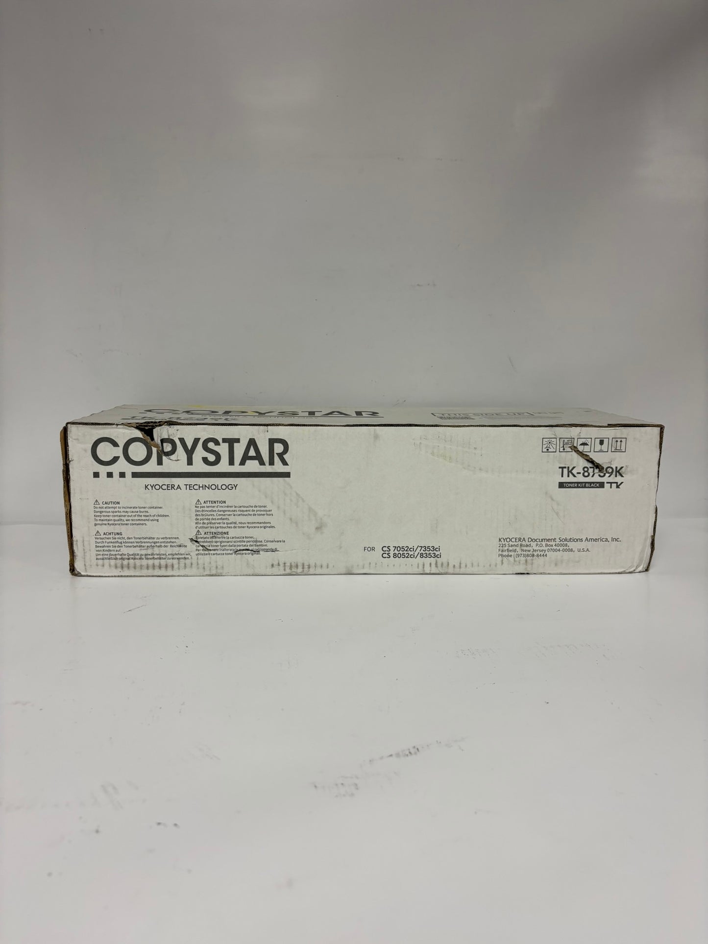 Genuine Kyocera TASKalfa 7052ci, 7353ci, 8052ci, 8353ci Black Toner TK-8739K