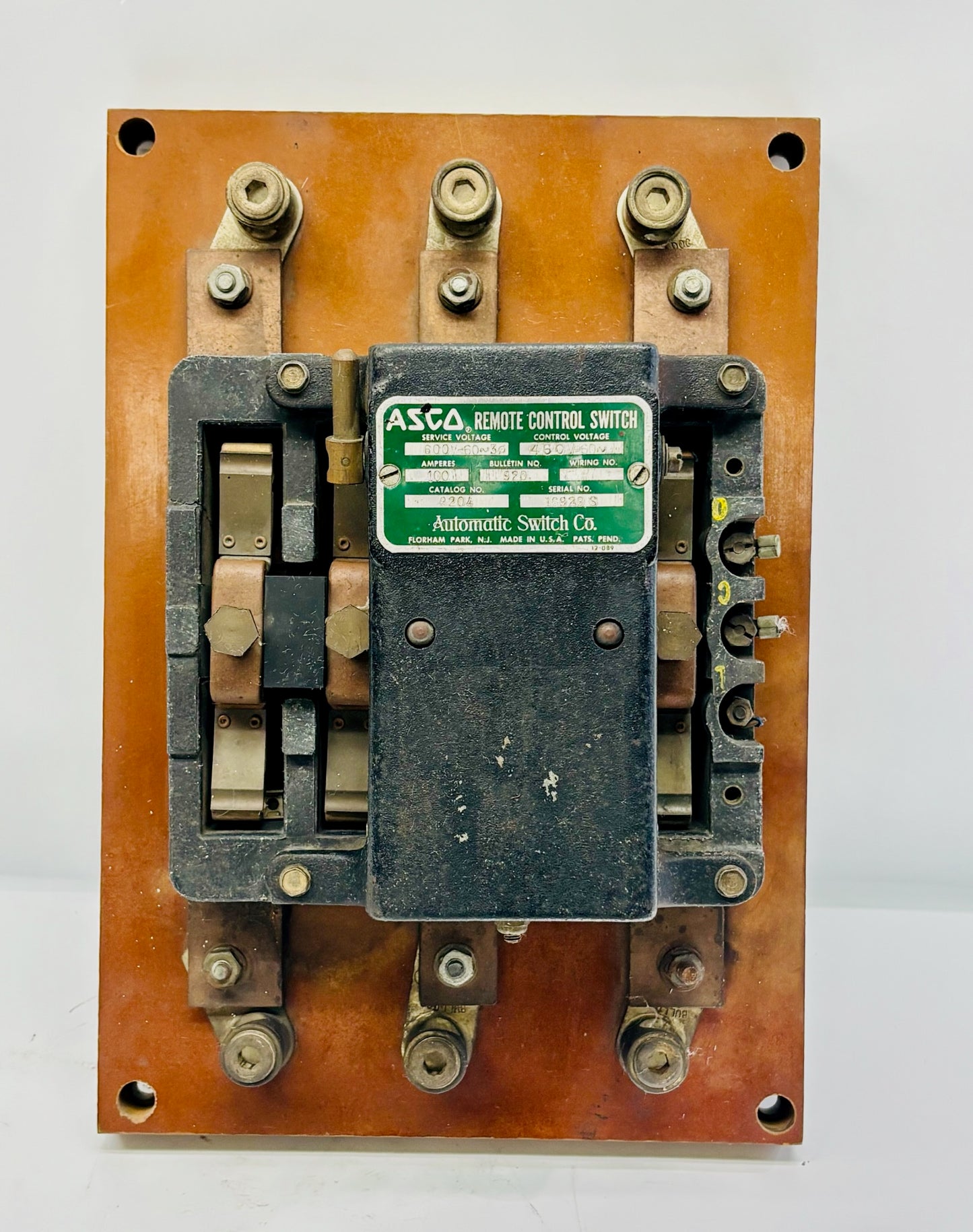 Asco 9204 Remote Control Switch
