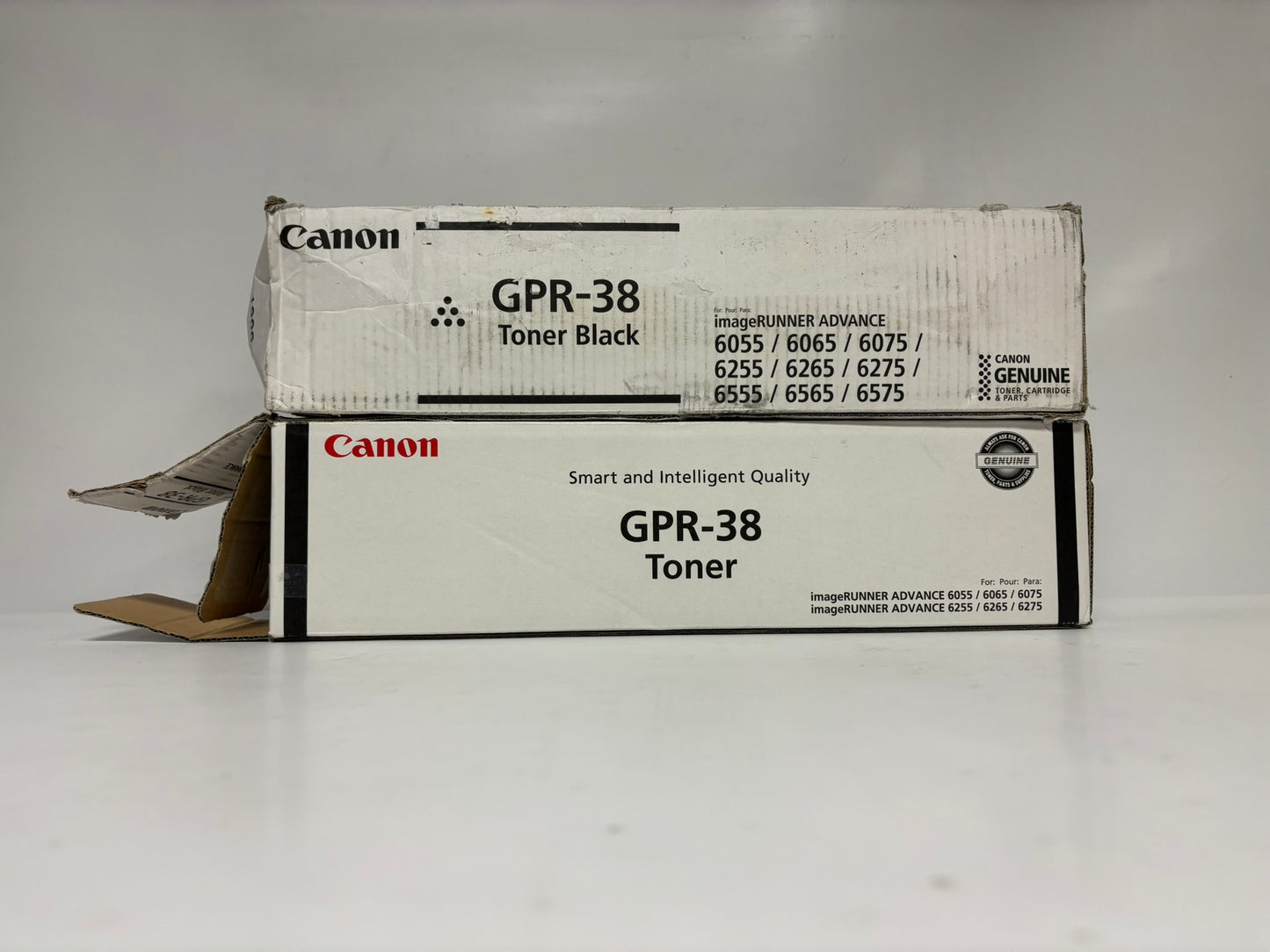 2 Open OEM Canon imageRUNNER 6055, 6065, 6765, 6780 Black Toners GPR-38 / GPR38