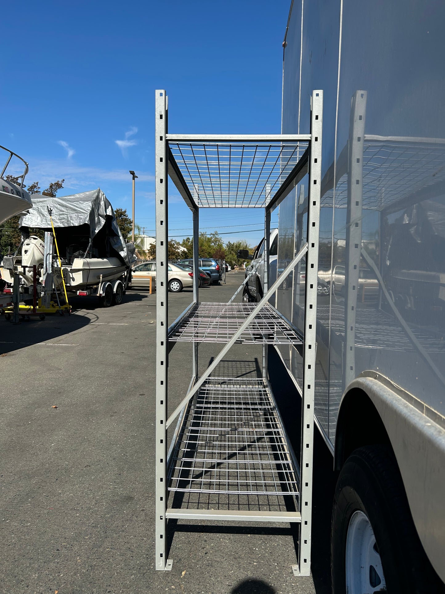 Bulk Storage Rack - Wire Decking, 77 x 24 x 72" Shelving 3 levels