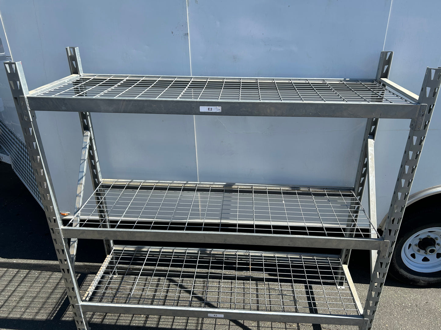 Bulk Storage Rack - Wire Decking, 77 x 24 x 72" Shelving 3 levels