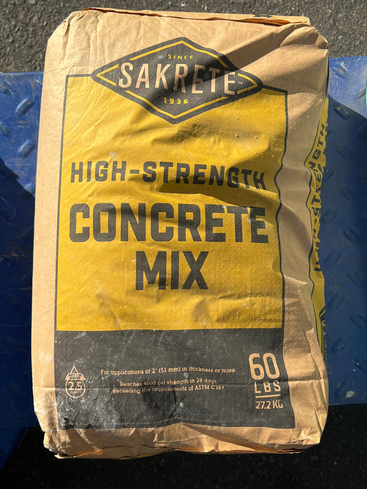3 Pack-60Lbs Sakrete High-Strength Concrete Mix