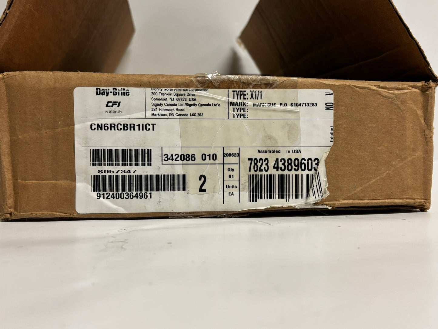 Day-Brite CN6RCBR1ICT 4ft LED Strip, Selectable Wattage & CCT, 0–10V Dim