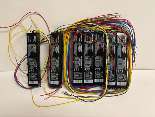 7 Pk OSRAM QHE4X32T8/UNV ISL-SC Ballast, 4-Lamp T8, 120-277V, Instant Start