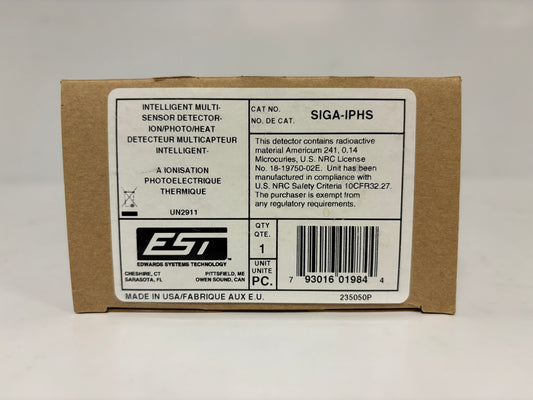 Edwards EST SIGA-IPHS Multi-Sensor Detector, Intelligent Multi-Sensor