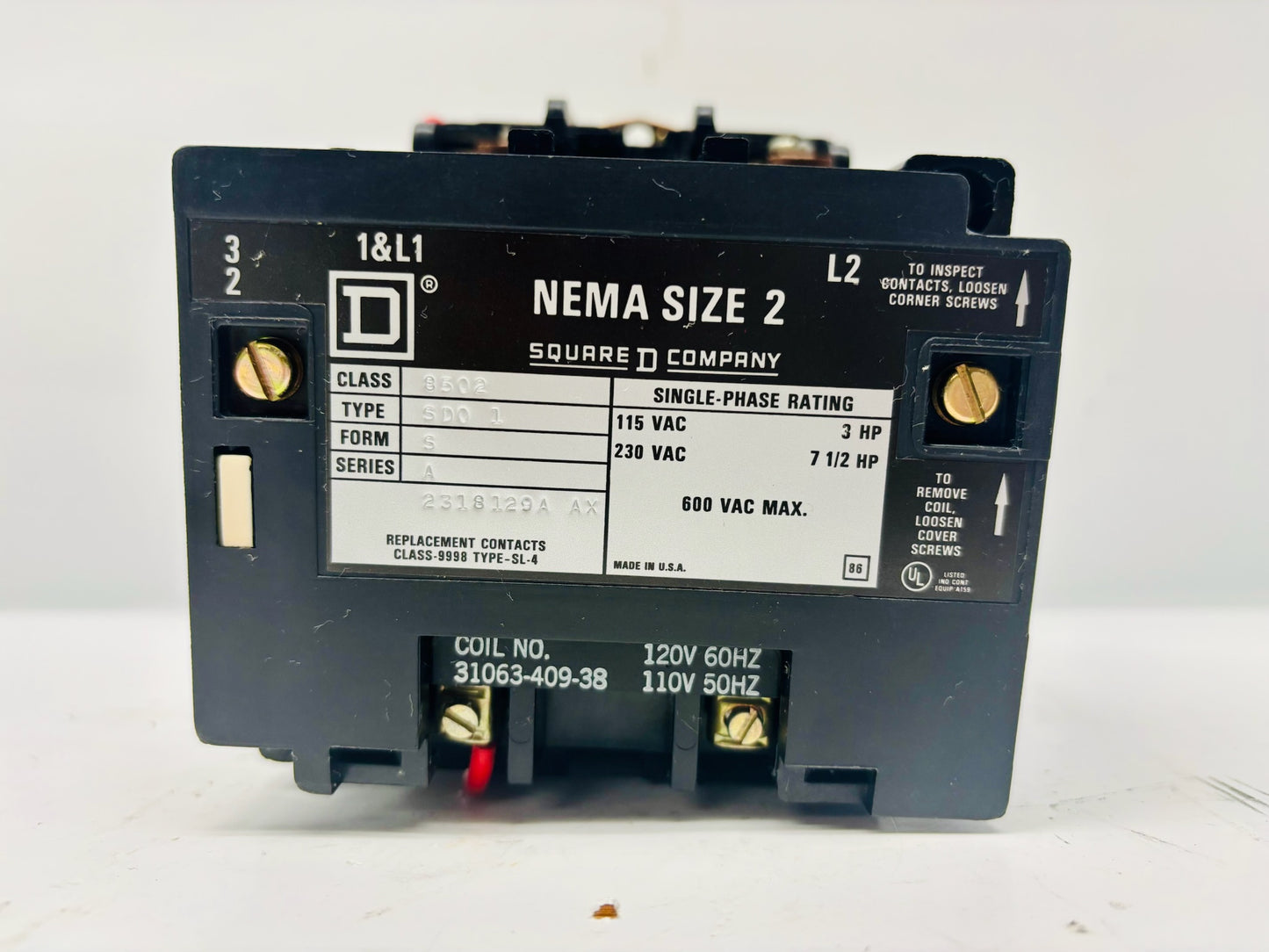 Square D 8502SDO1 Industrial Control Switch