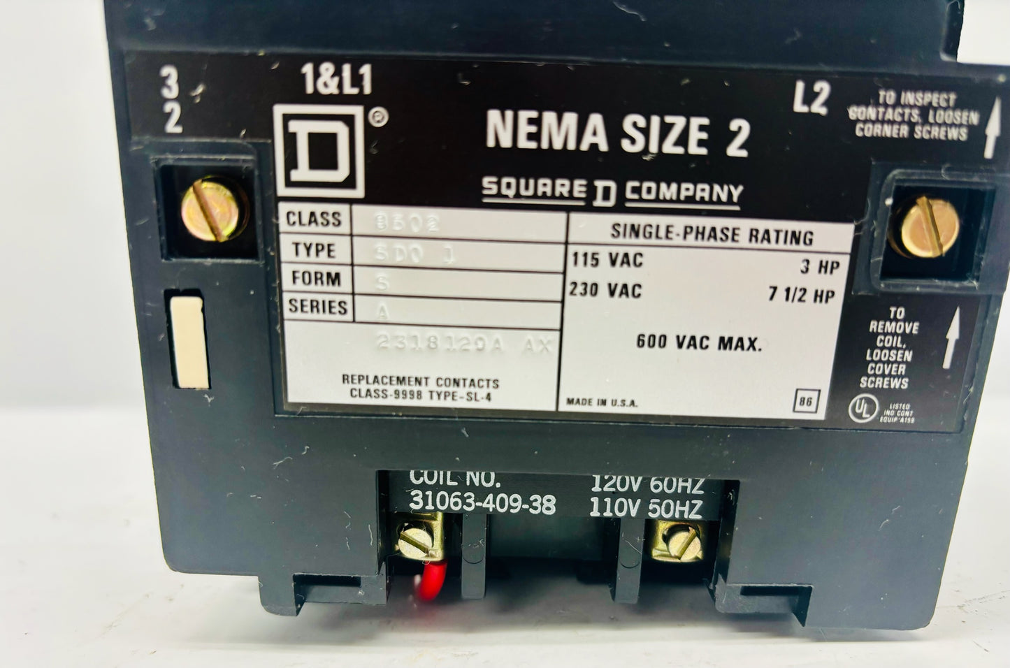 Square D 8502SDO1 Industrial Control Switch
