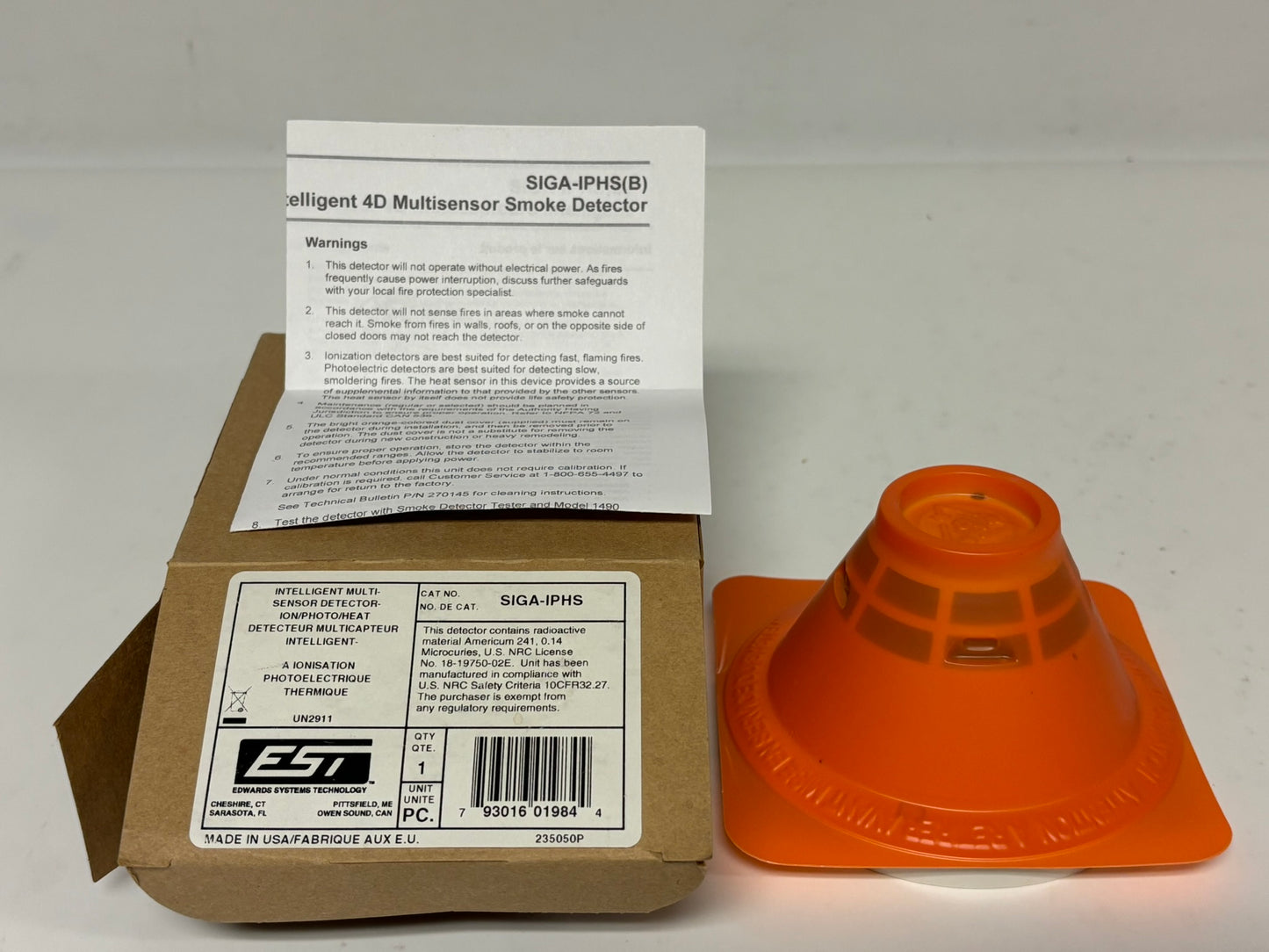 Edwards EST SIGA-IPHS Multi-Sensor Detector, Intelligent Multi-Sensor