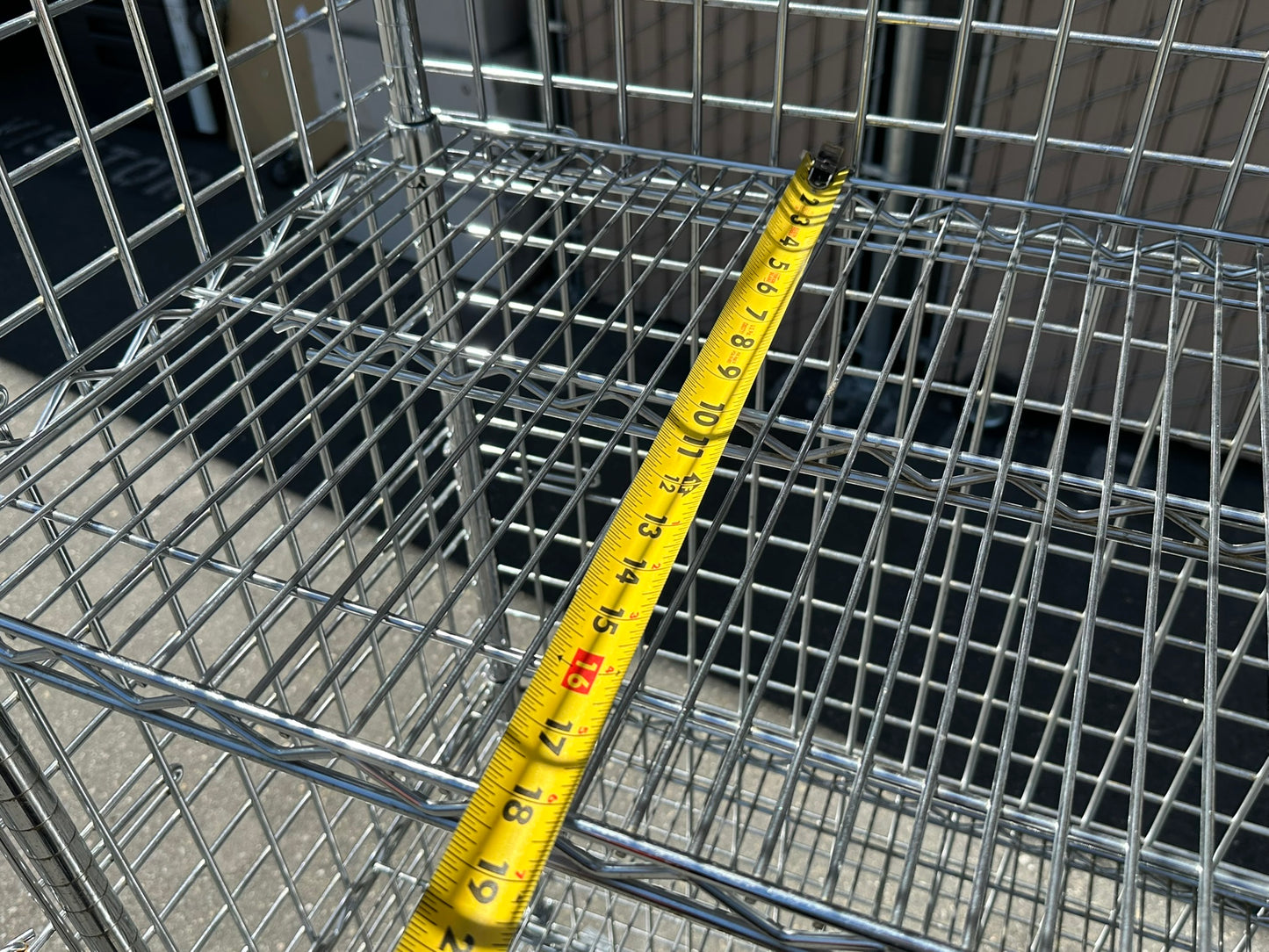 ULINE H-2658 Three-Shelf Security Cart 60 x 18 x 69" 1000lbs Capacity