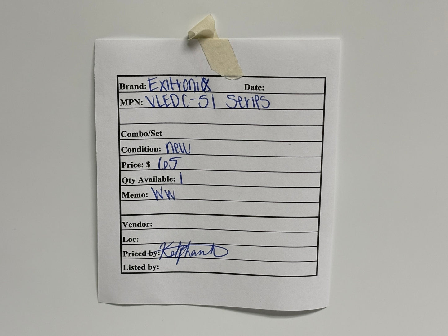 Exitronix VLEDC-51 LED Exit Sign with Emergency Lights Combo