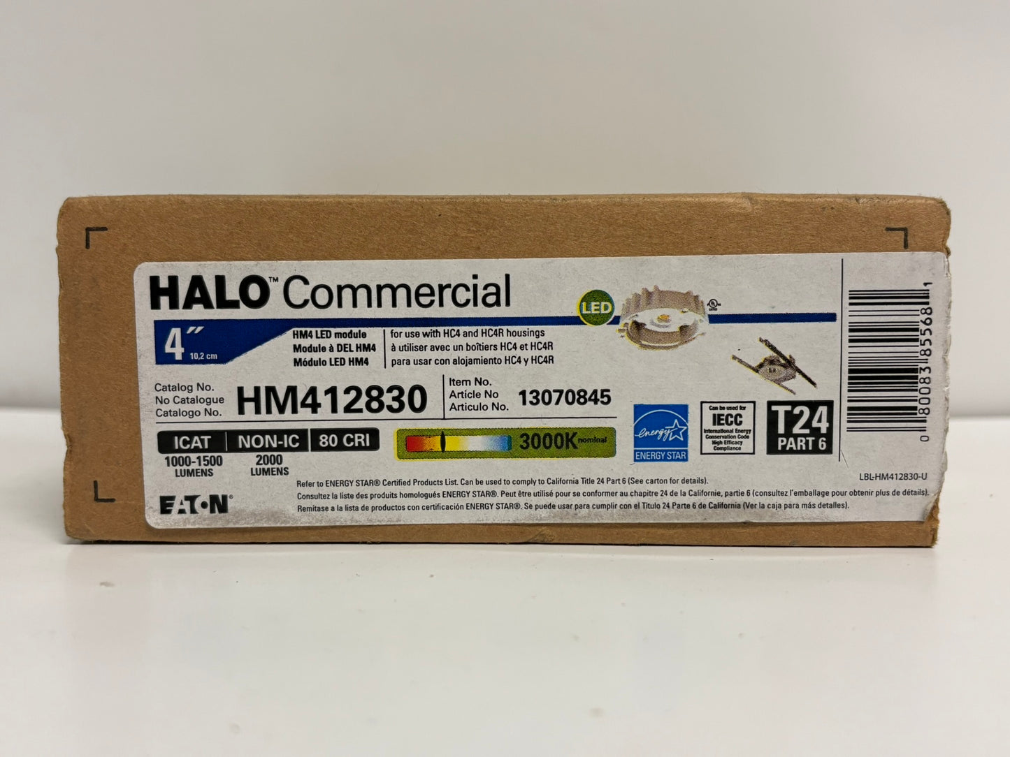 2 Pk Halo HM412830 4" LED Downlight Module, 1000-2000 Lumens, 3000K