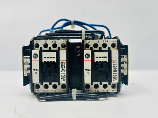 General Electric CR72A Starter with CR7XA11B Auxiliary Contact Block